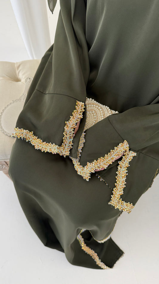 Zaytouni Noori - Elegant occasion abaya- with hidden zip