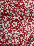 Red Floral Dress - Modest Maternity