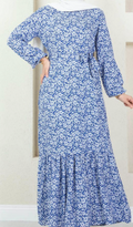Red Floral Dress - Modest Maternity